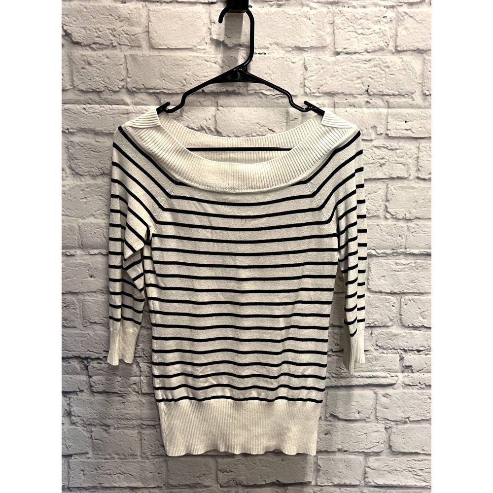 WHBM Striped Sweater- Lightweight